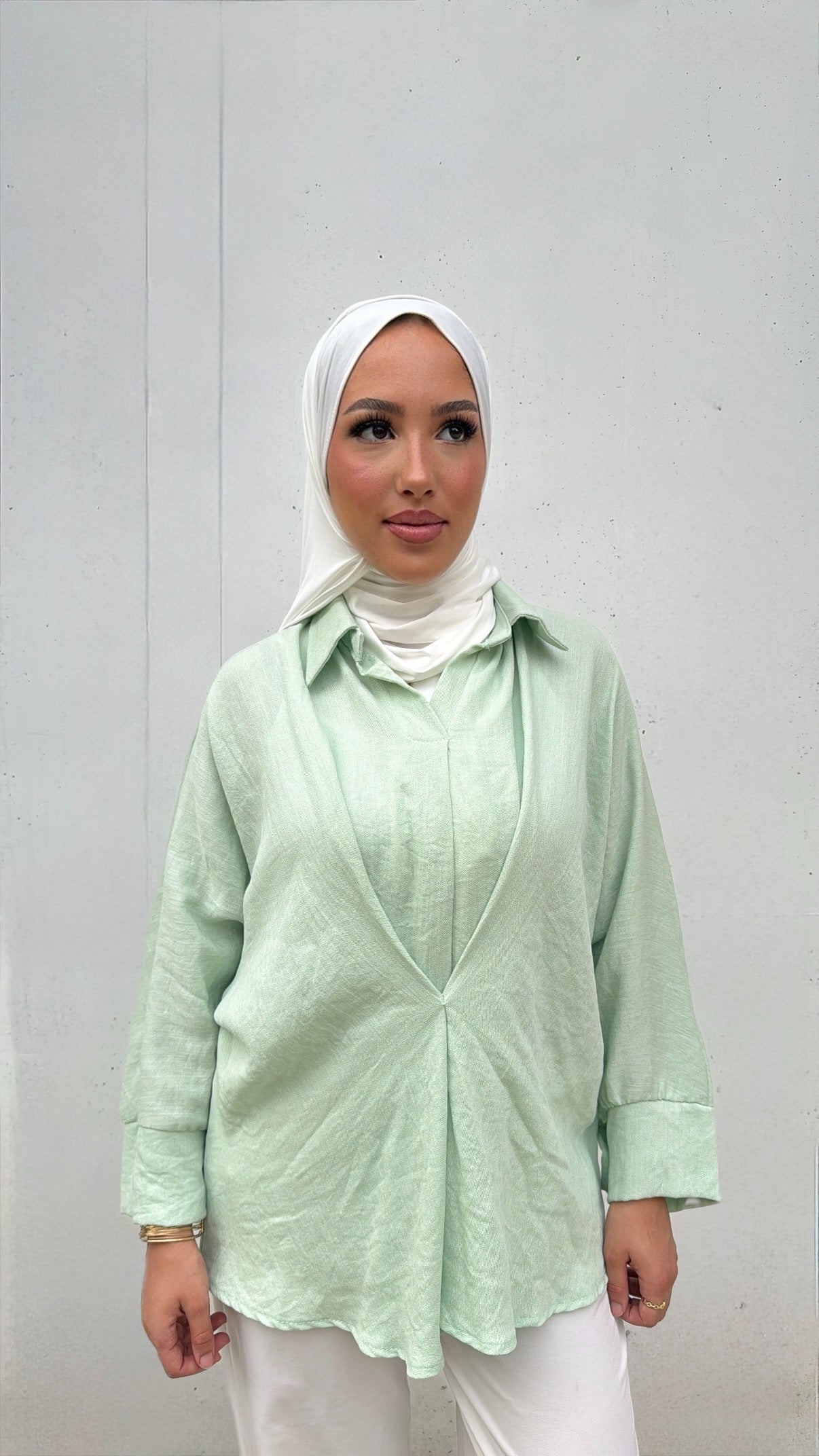 Blouse vert matcha