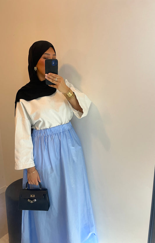 Jupe BLEUE avec poche