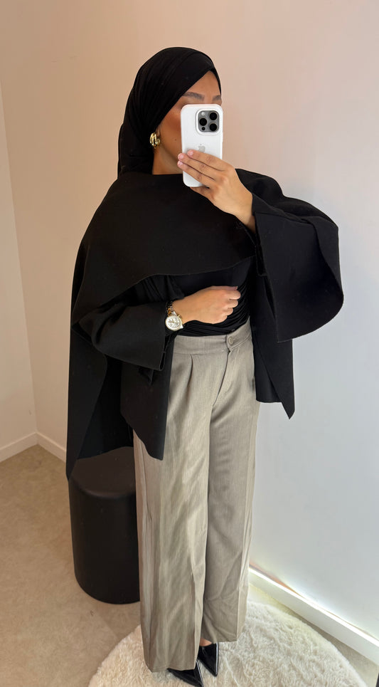 Pantalon fluide taupe