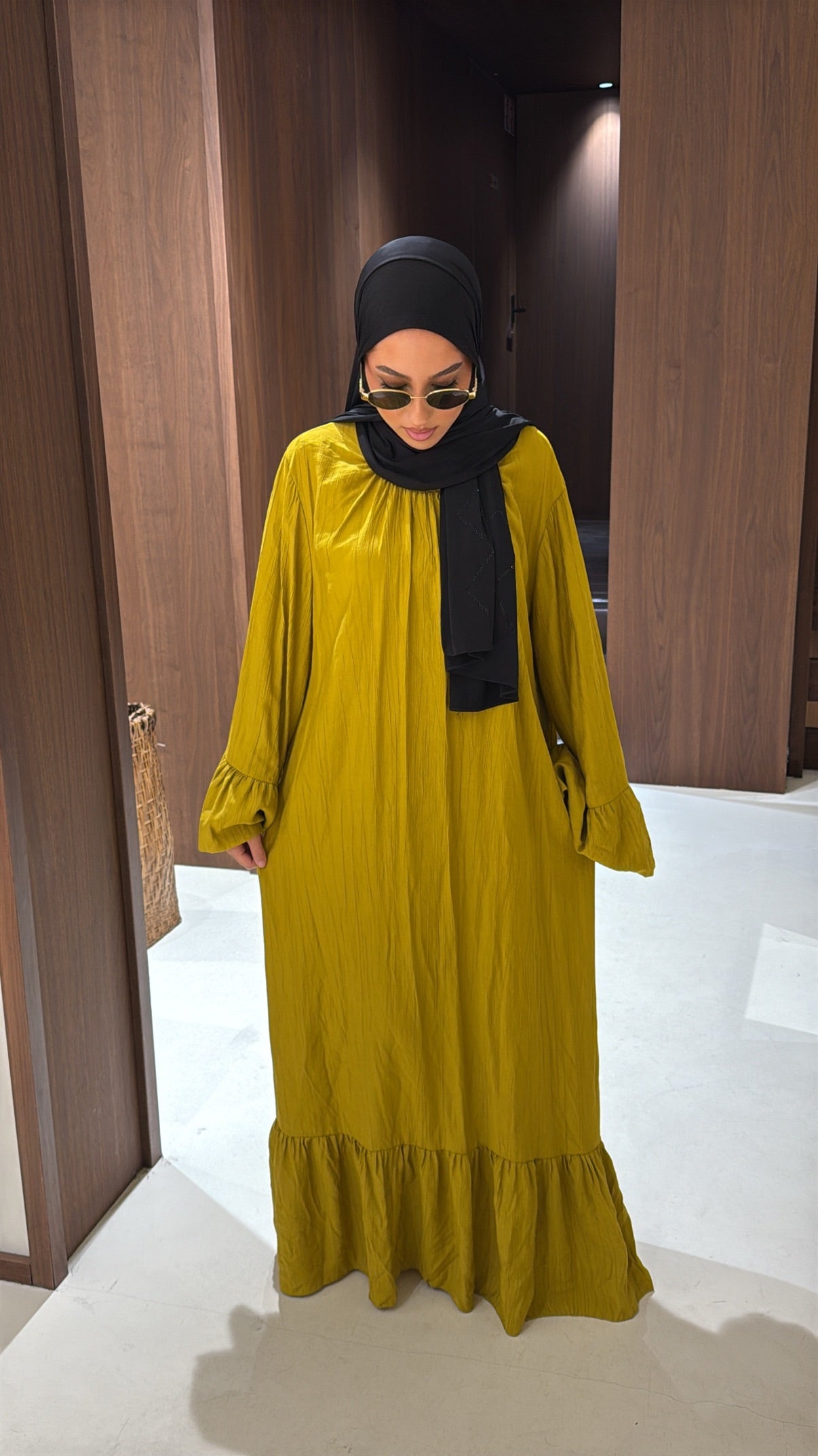 Robe longue verte