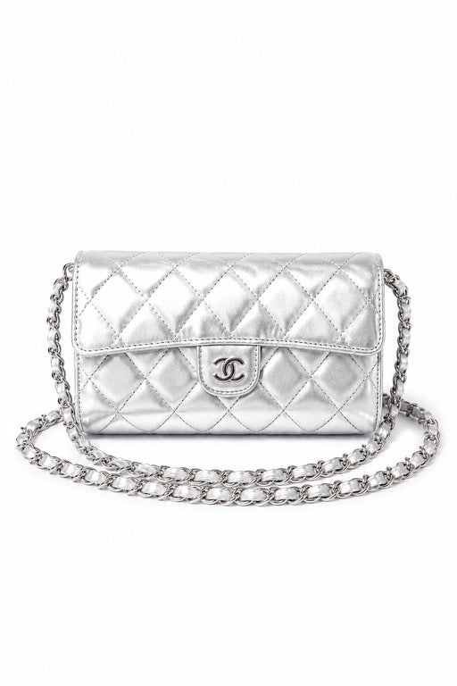 Sac medium argenté cc
