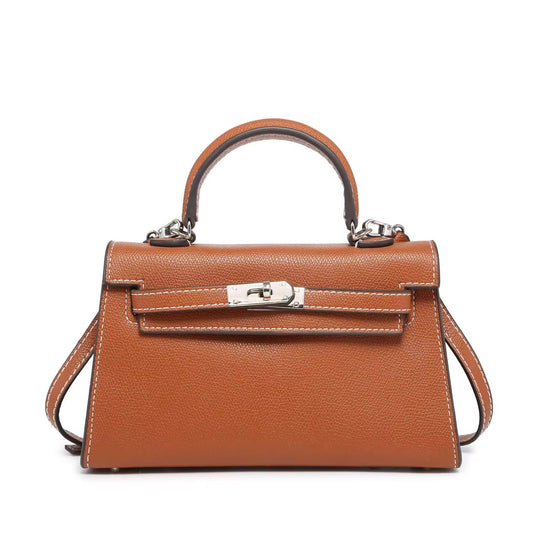 Sac SELMA camel argenté