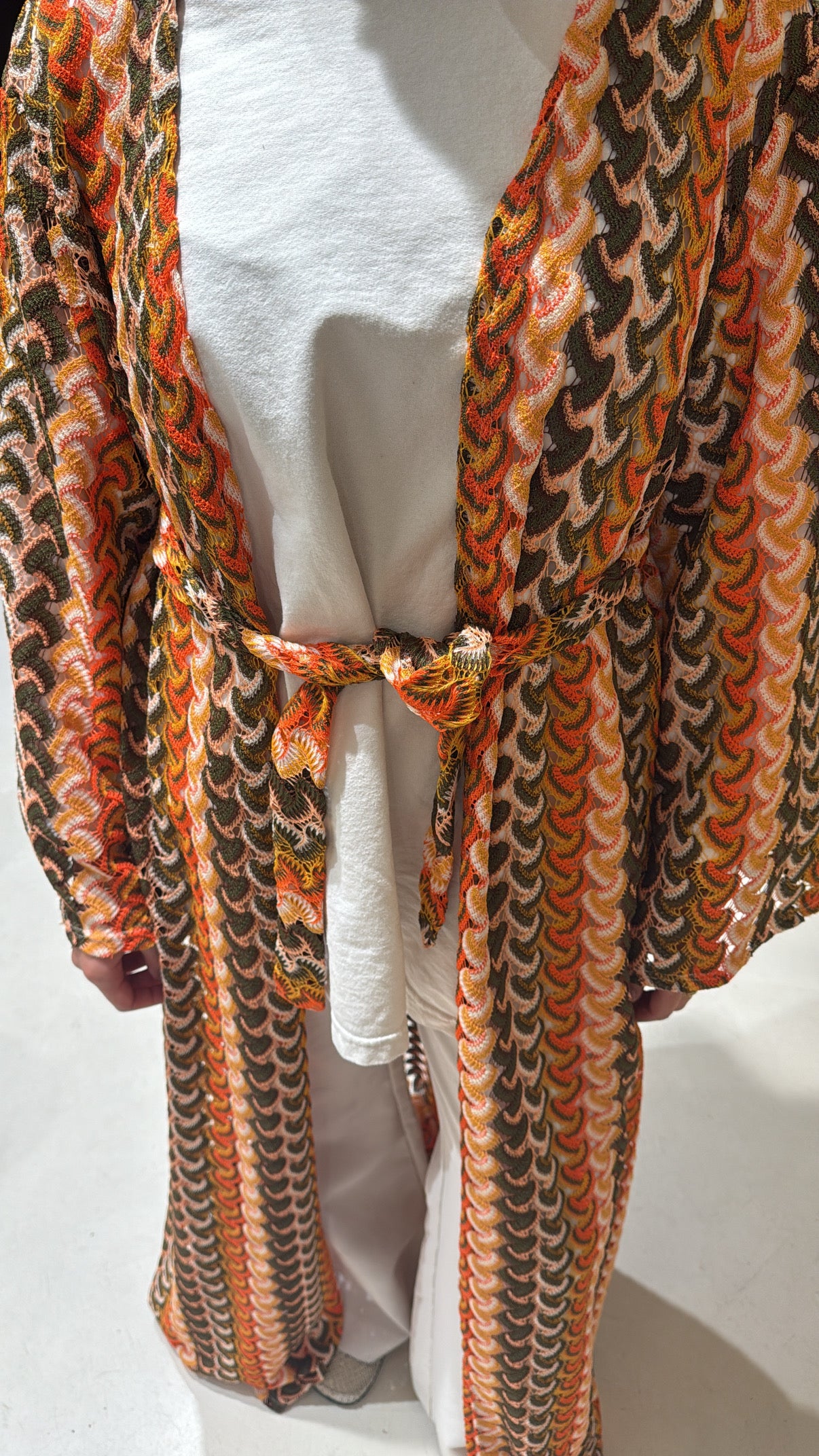 Kimono tricot tricolore