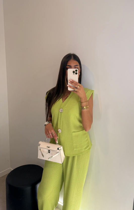 Ensemble vert pastel