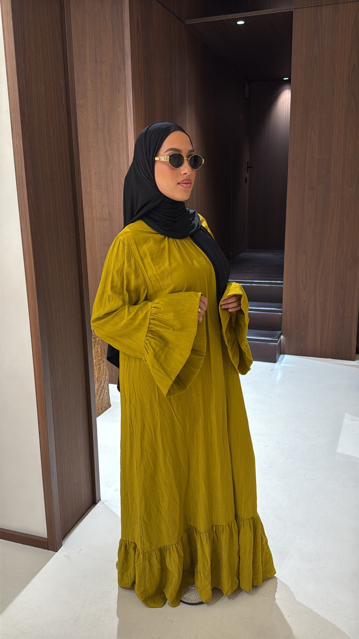Robe longue verte