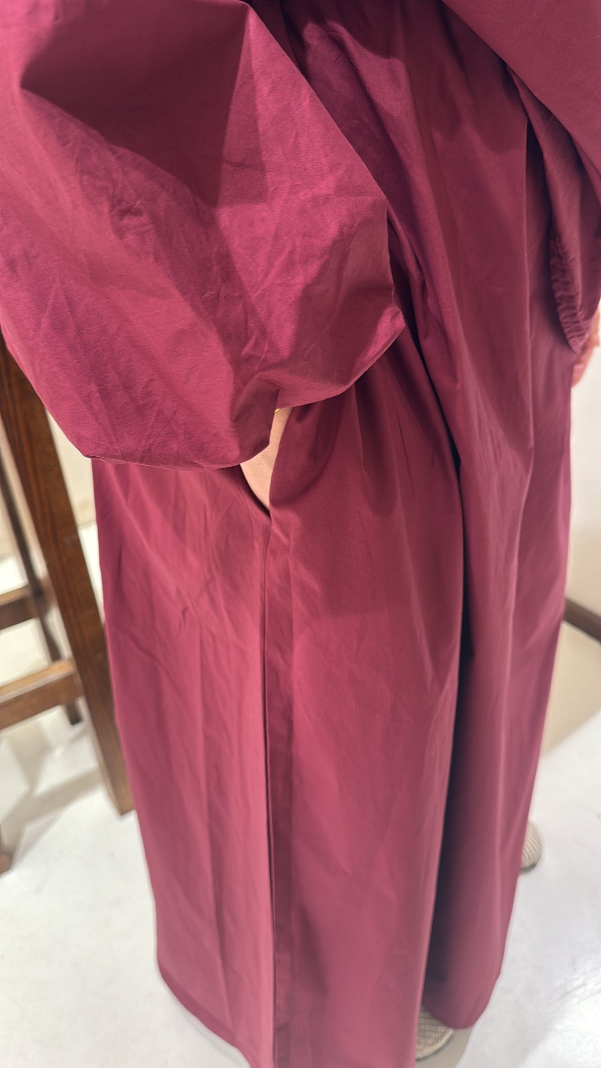 Ensemble jupe bordeaux