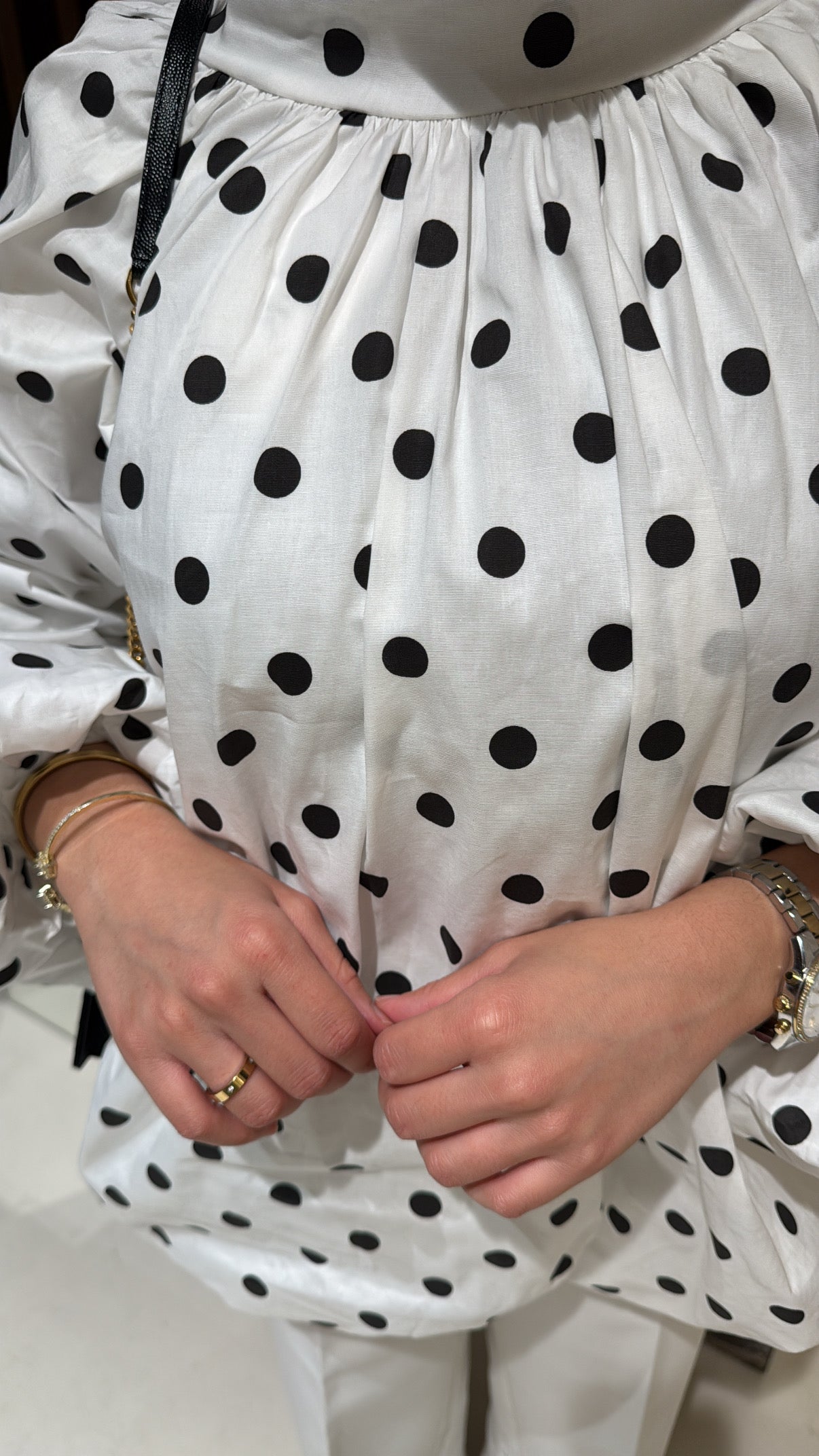 Blouse à pois