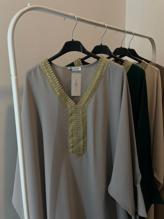 Robe jellaba grise