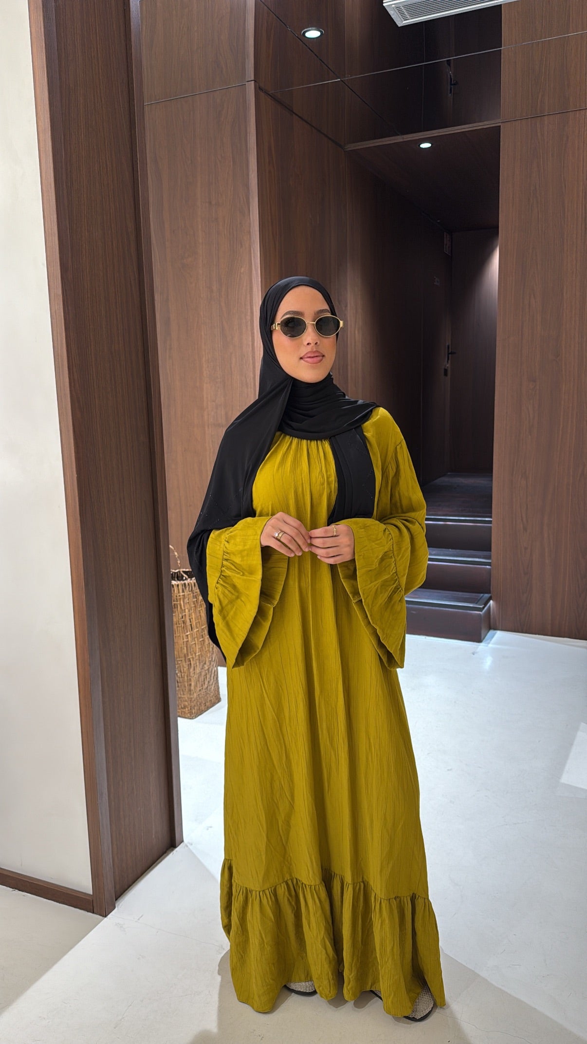 Robe longue verte