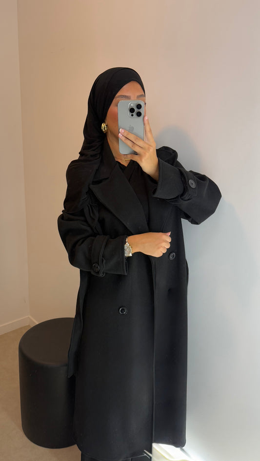 Manteau trench noir