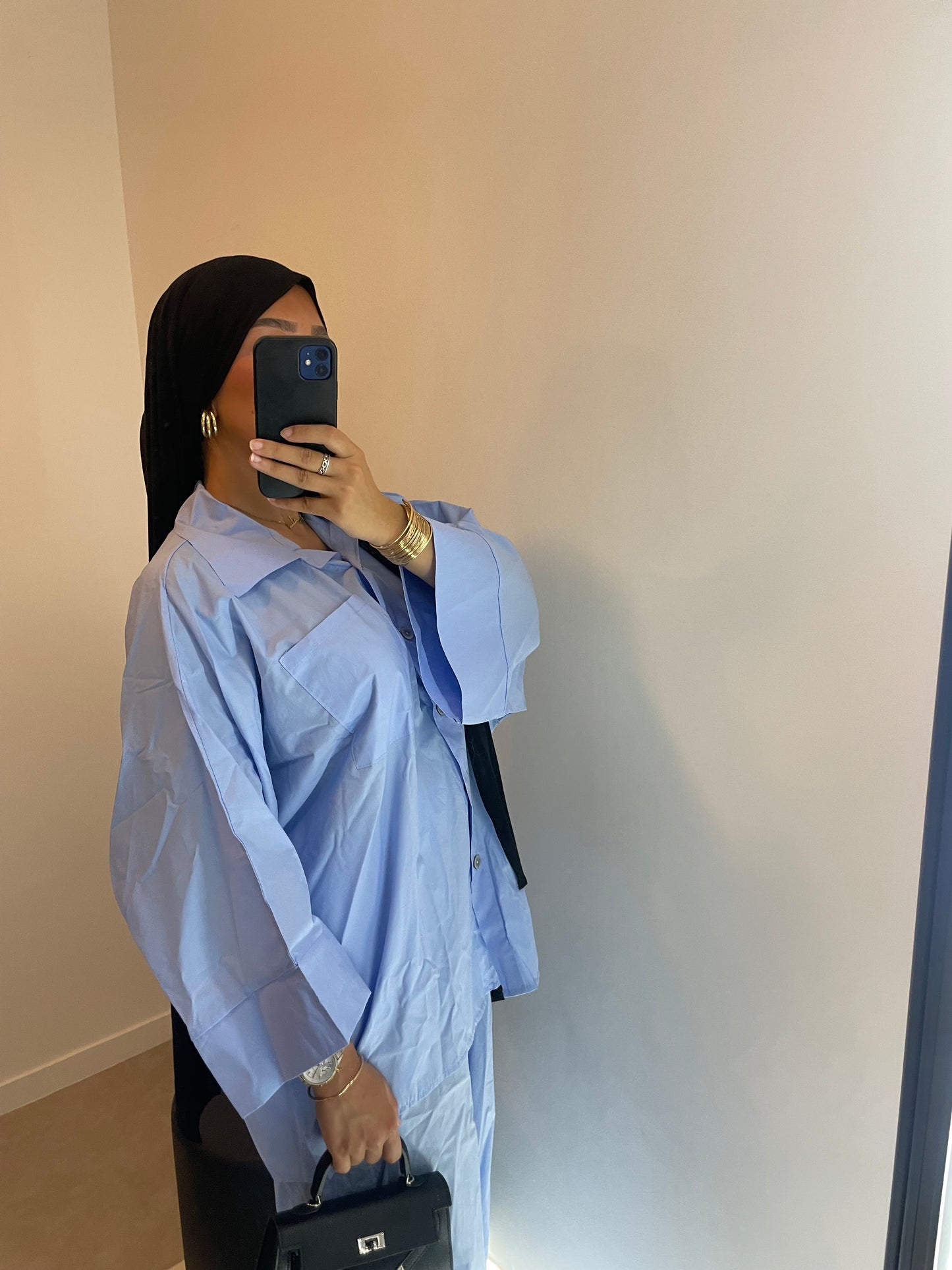 Ensemble chemise BLEUE