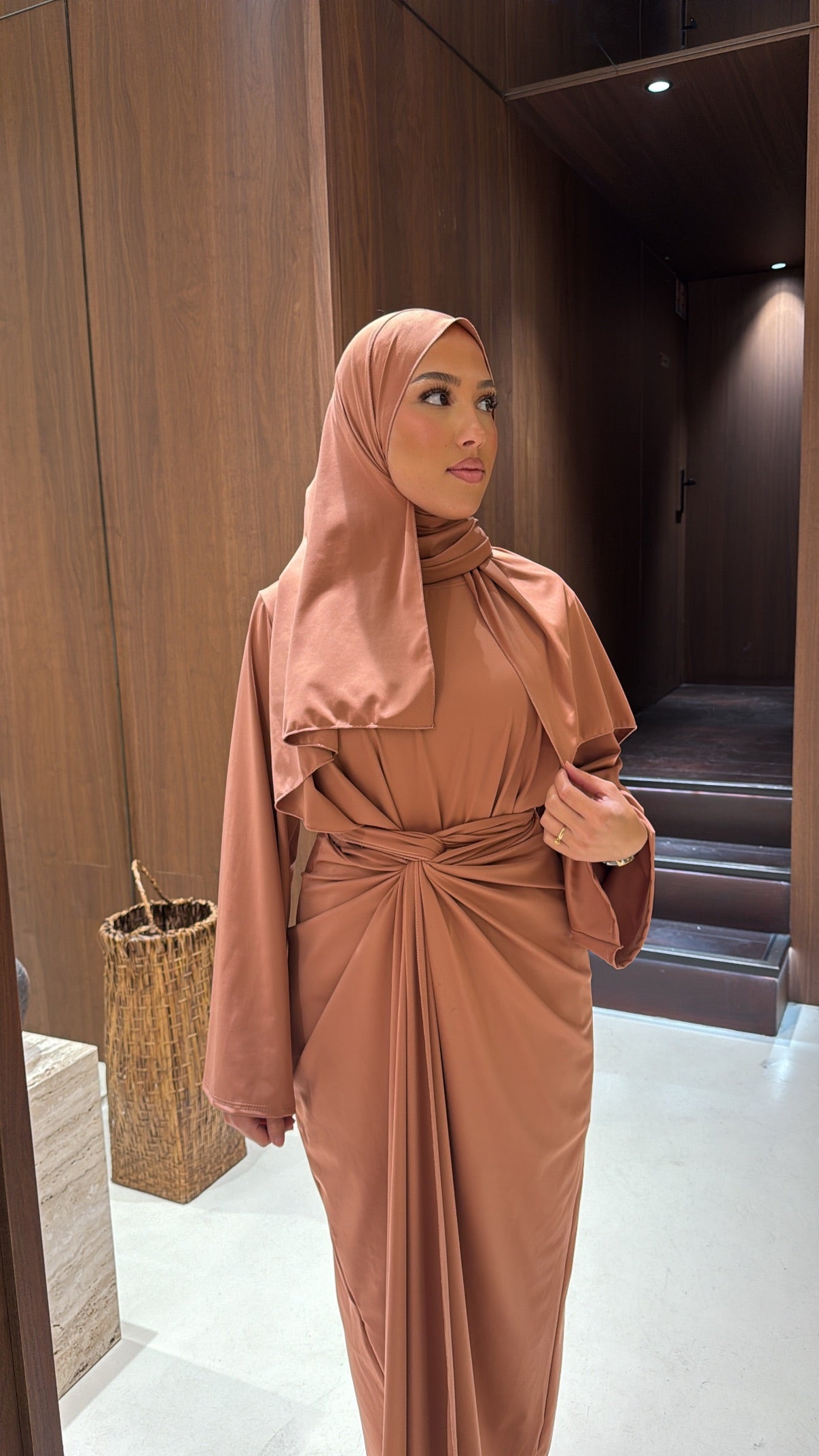 Burkini 4 pièces rose poudré
