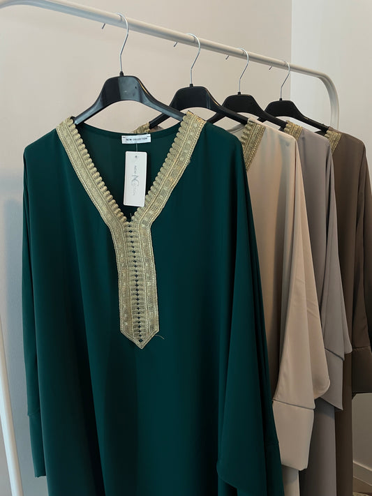 Robe jellaba verte