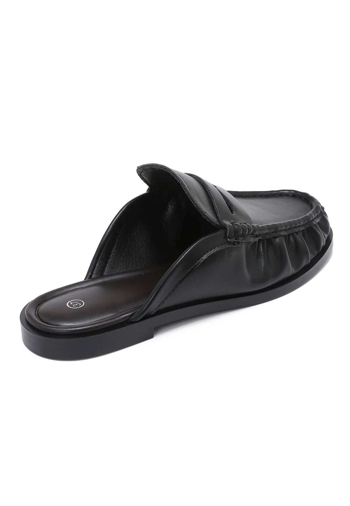 Mocassin ouvert noir
