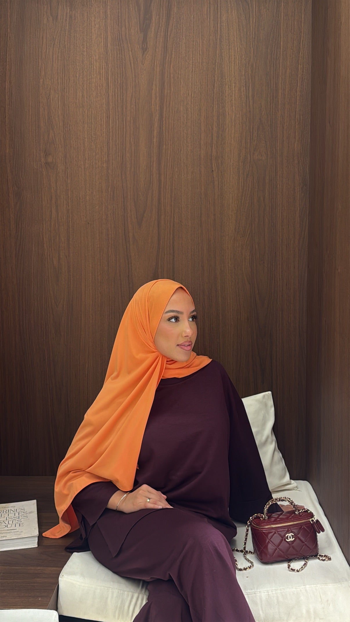 Hijab orange liquid