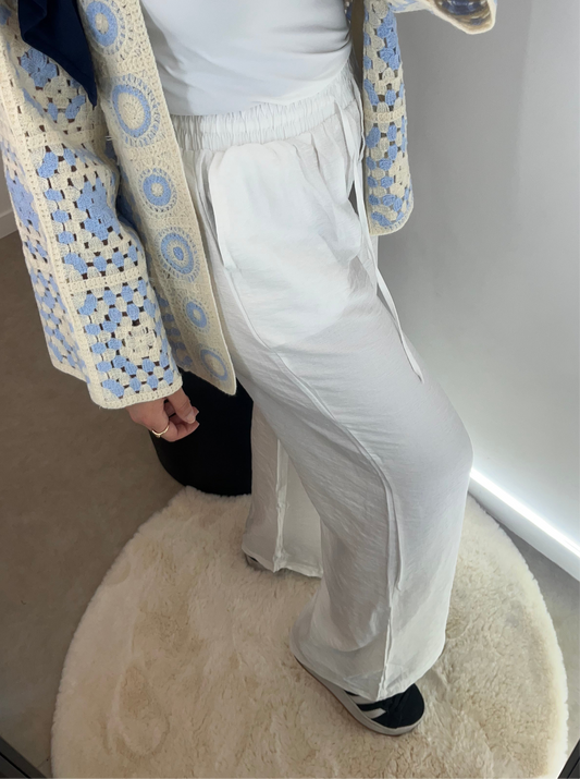 Pantalon lin blanc