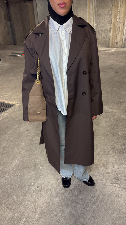 Trench long marron