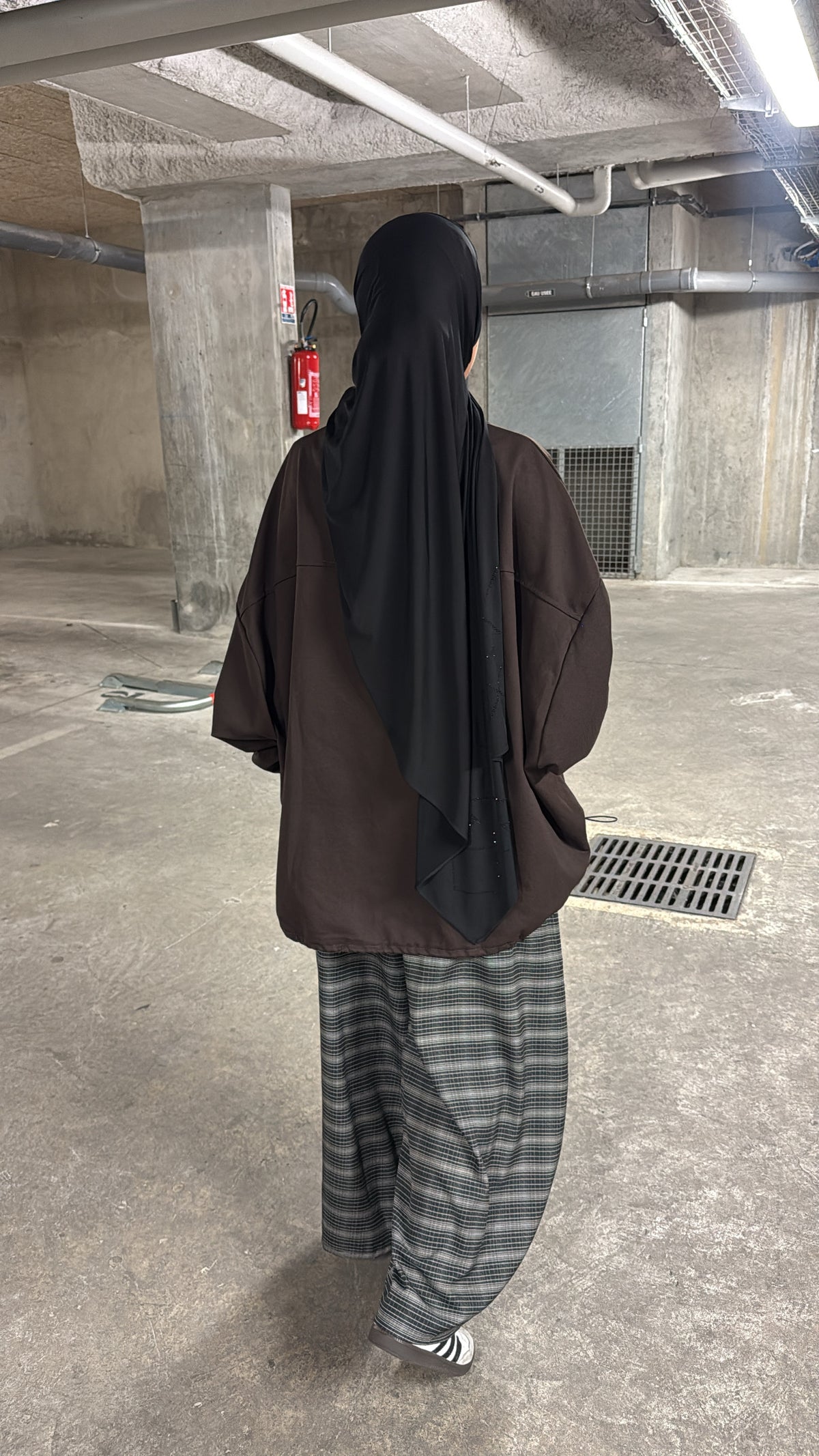 Chemise marron oversize