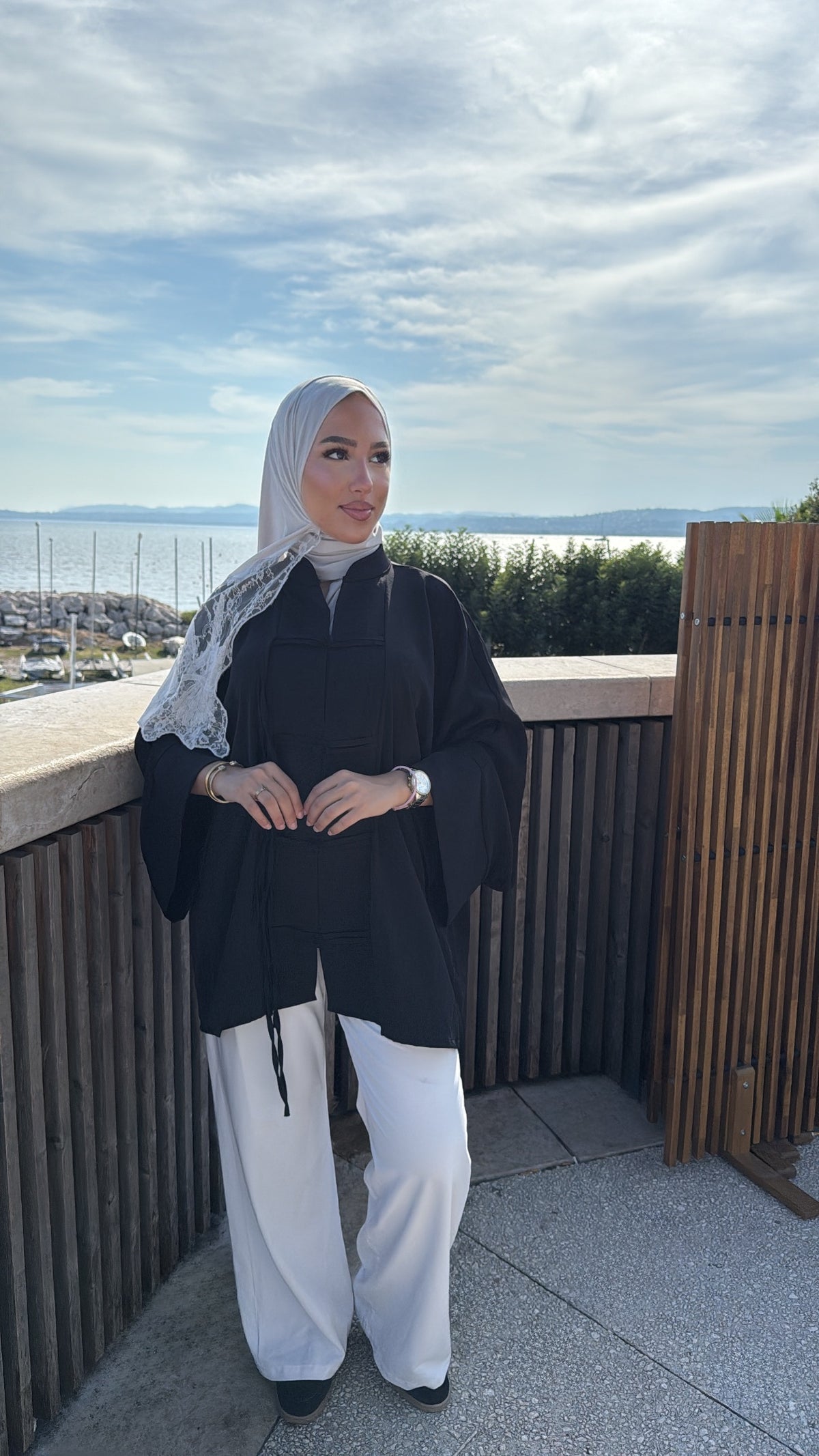 Haut kimono noir