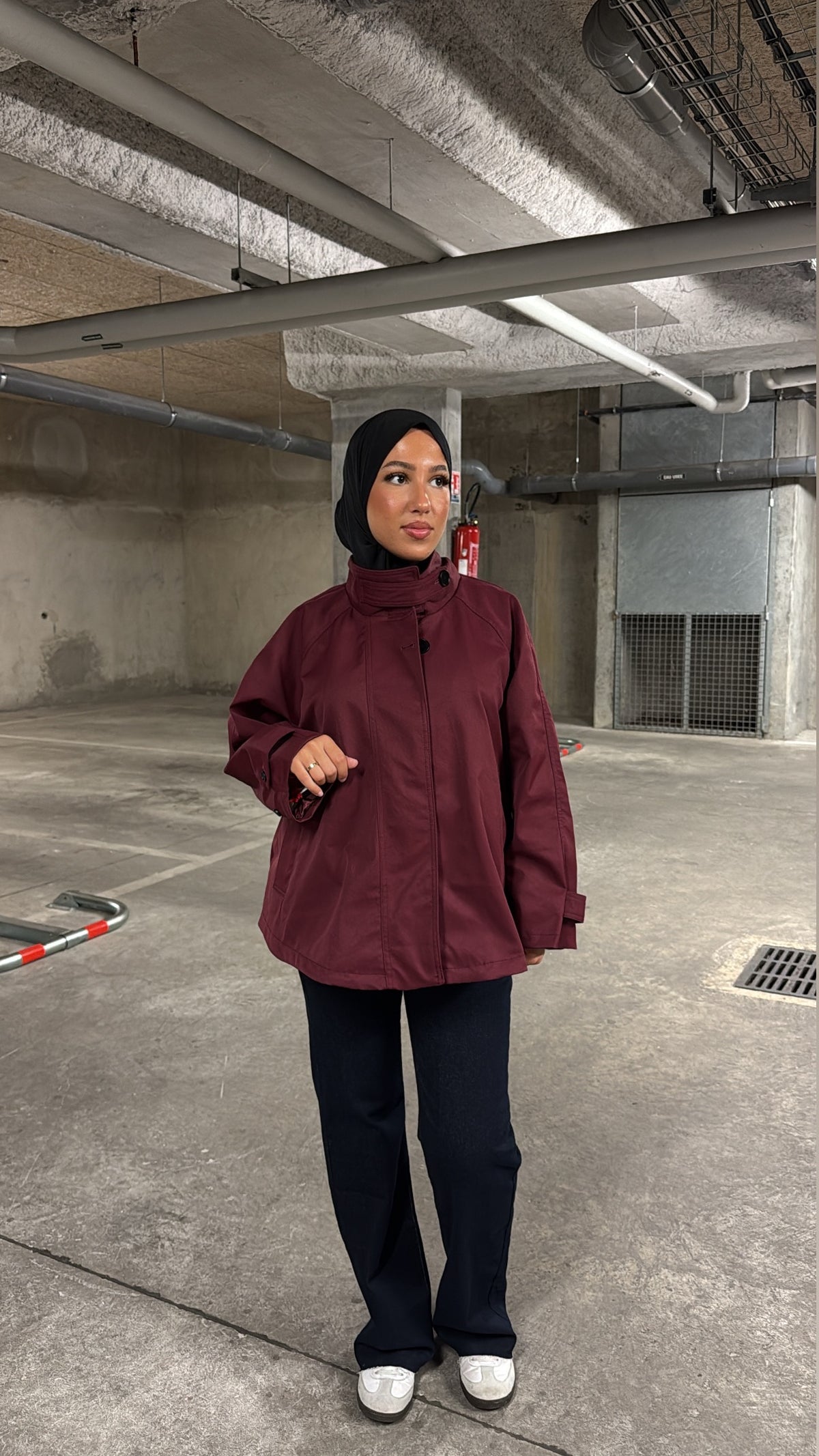 Trench bordeaux