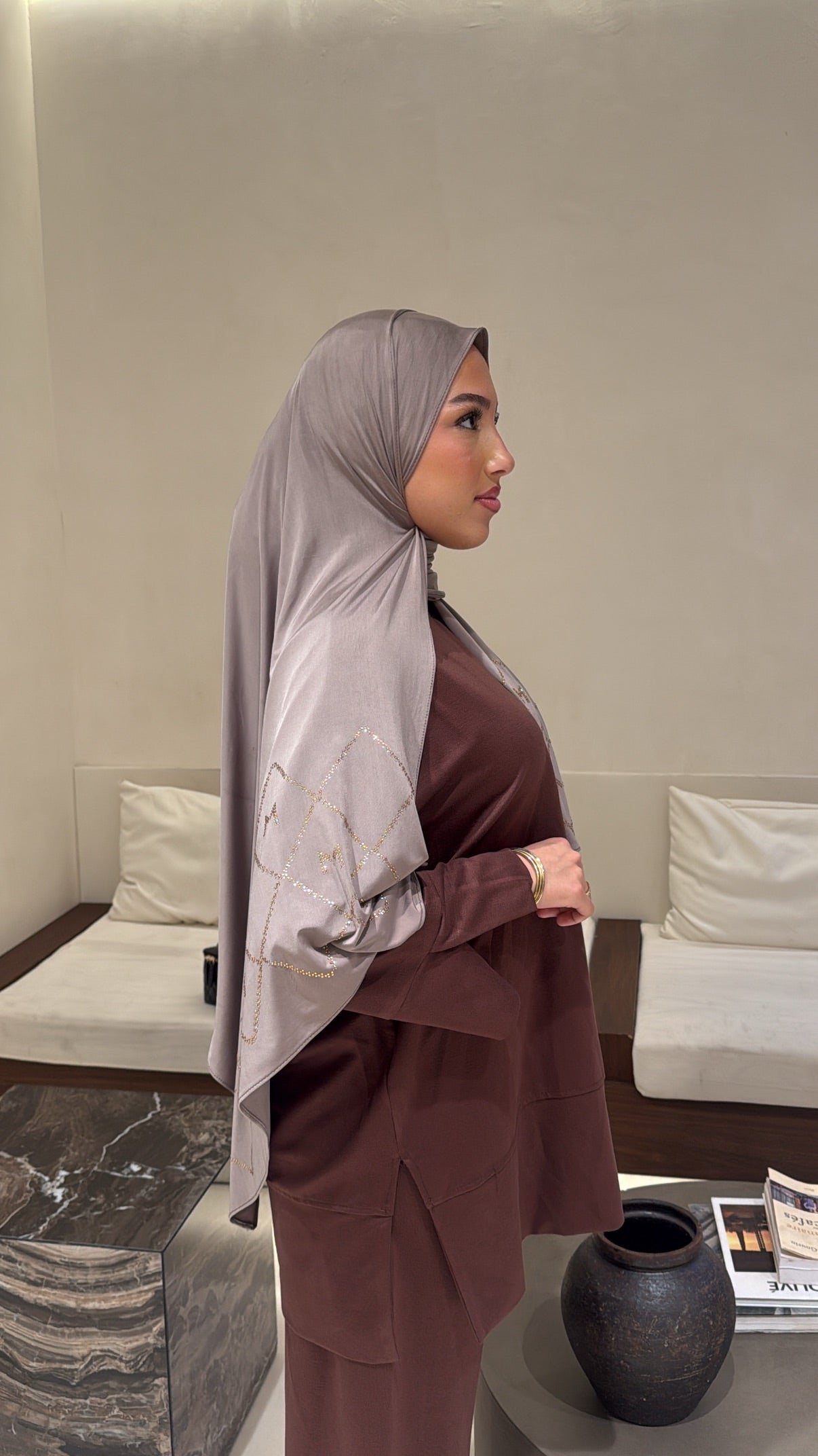 Hijab M taupe