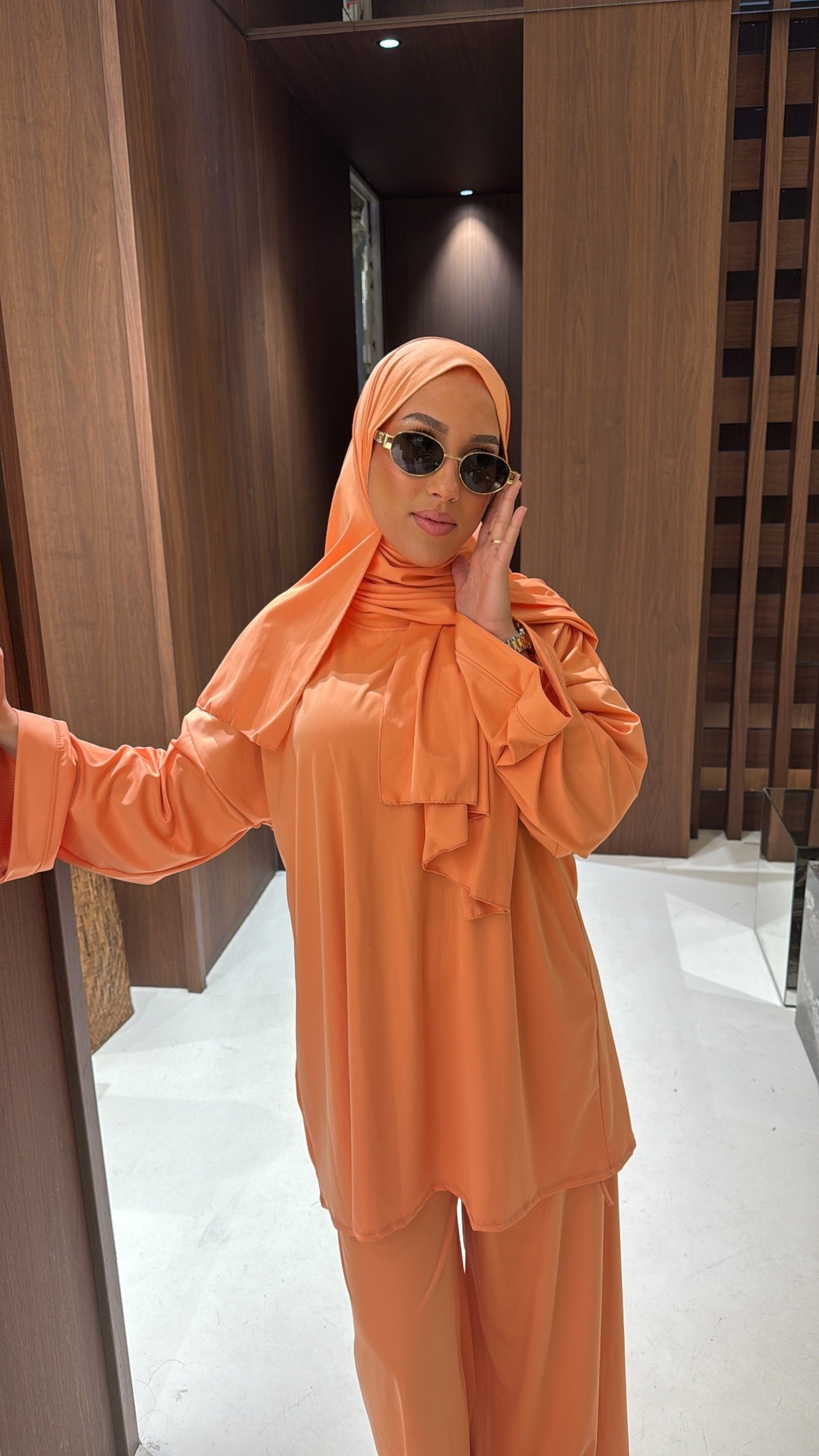 Burkini 3 pièce saumon