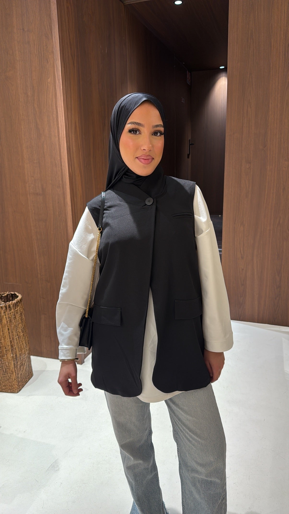 Blazer sans manche noir