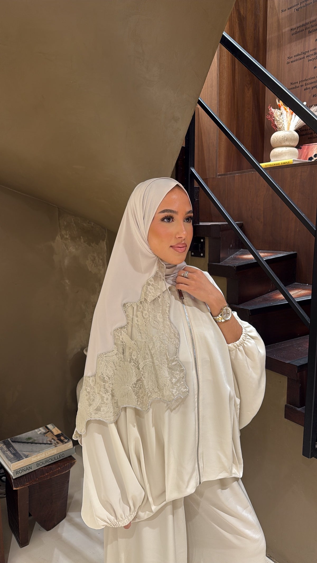 Ensemble blanc oversize