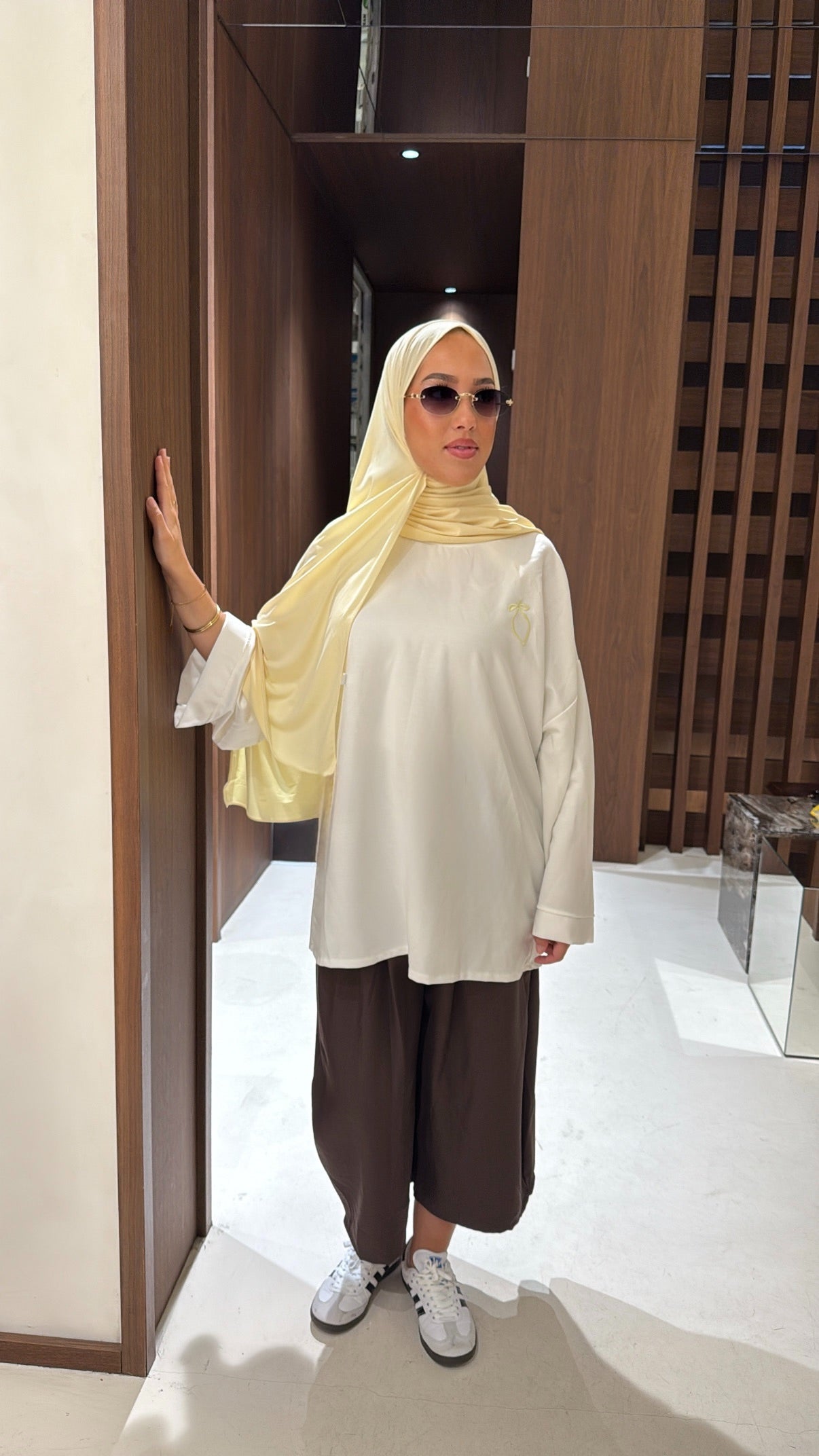 Tee shirt citron blanc