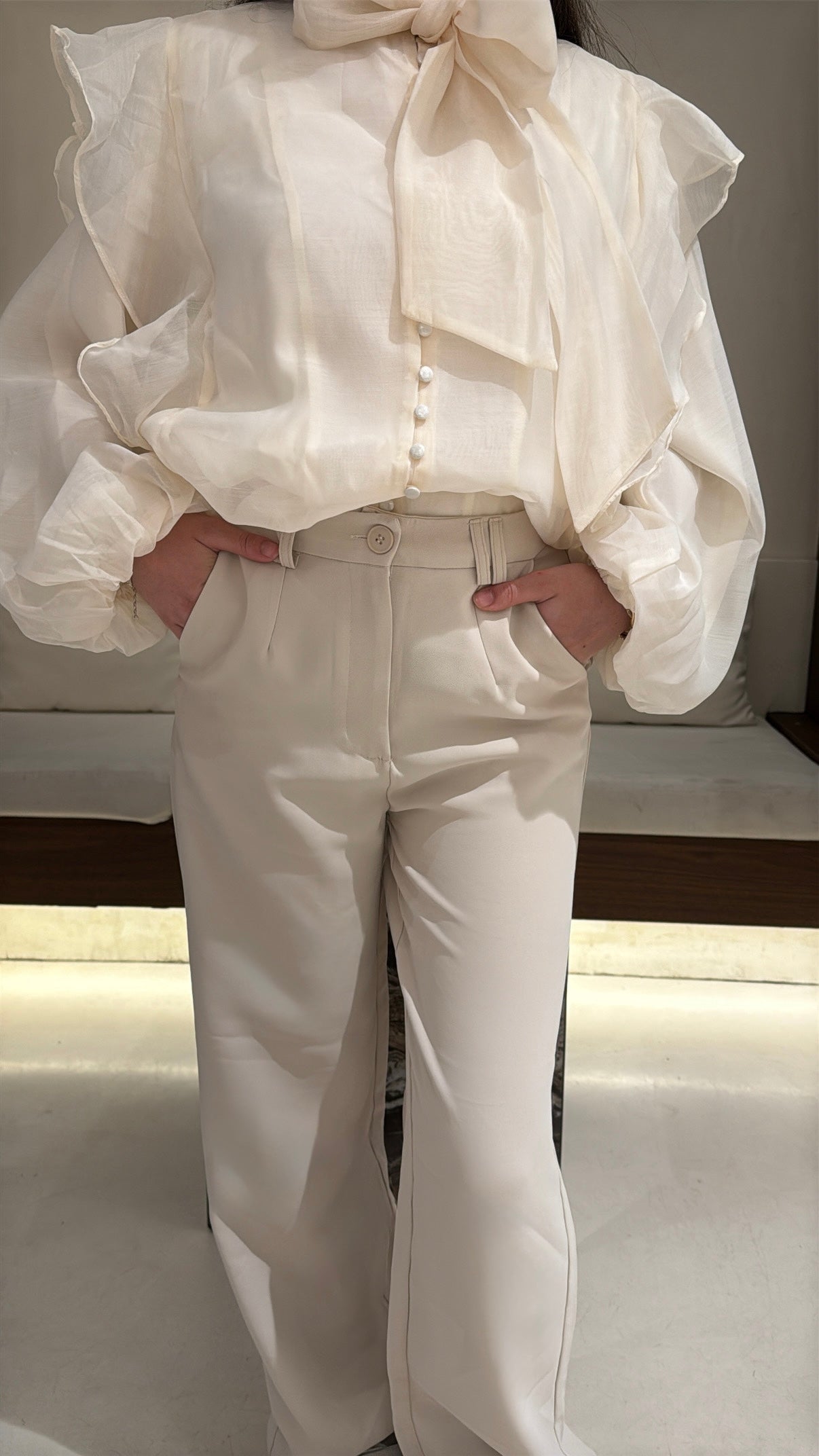 Pantalon crème