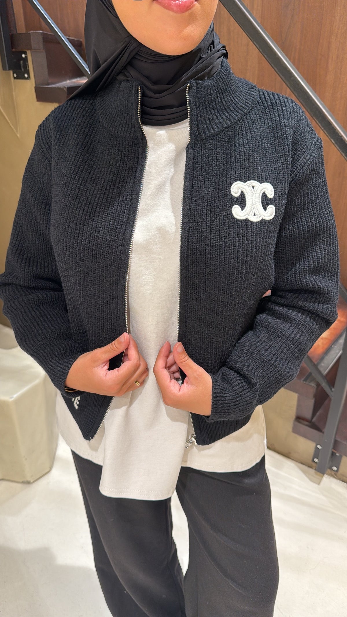 Gilet noir Céline