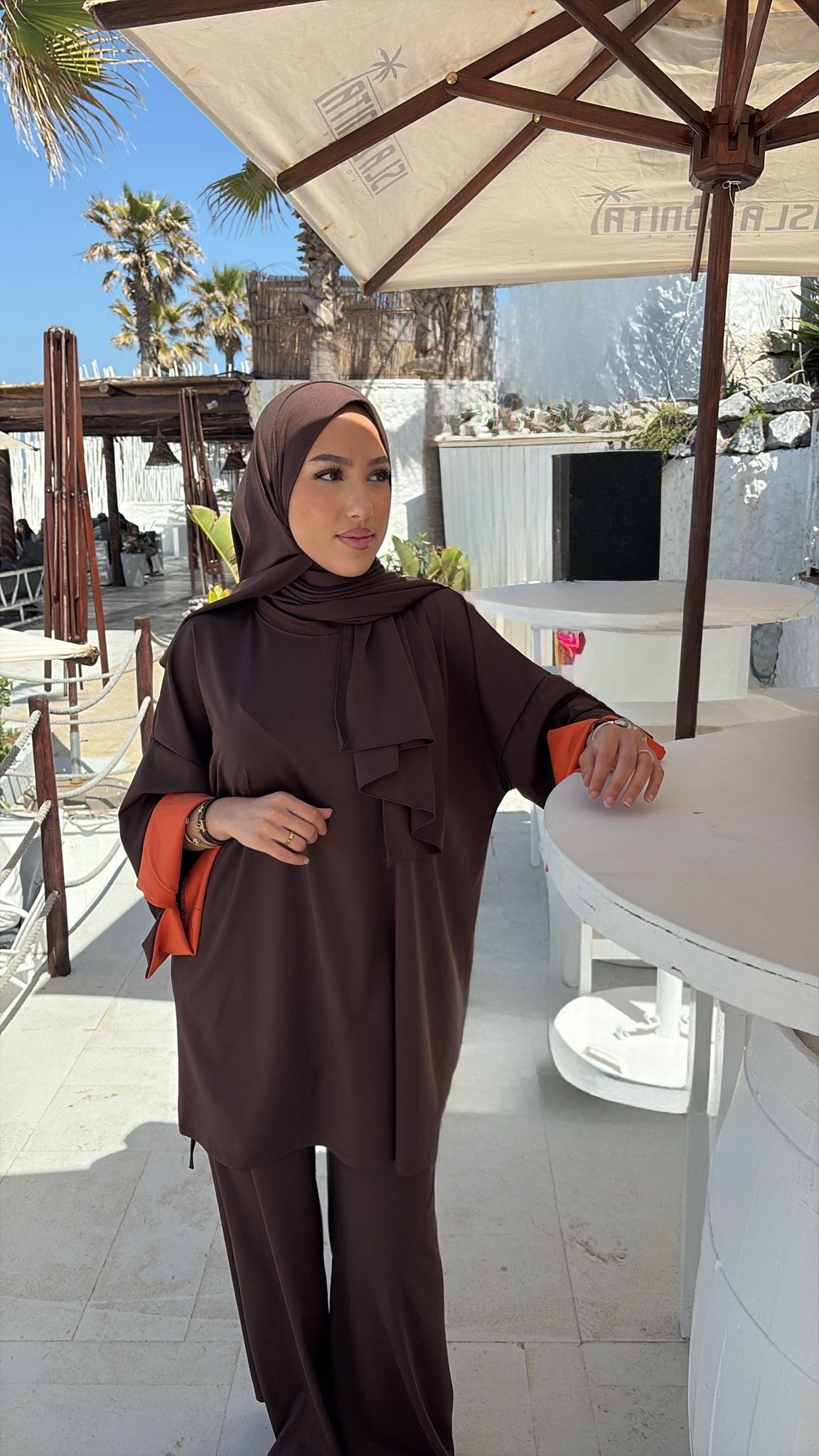 Burkini bicolore 3 pièces