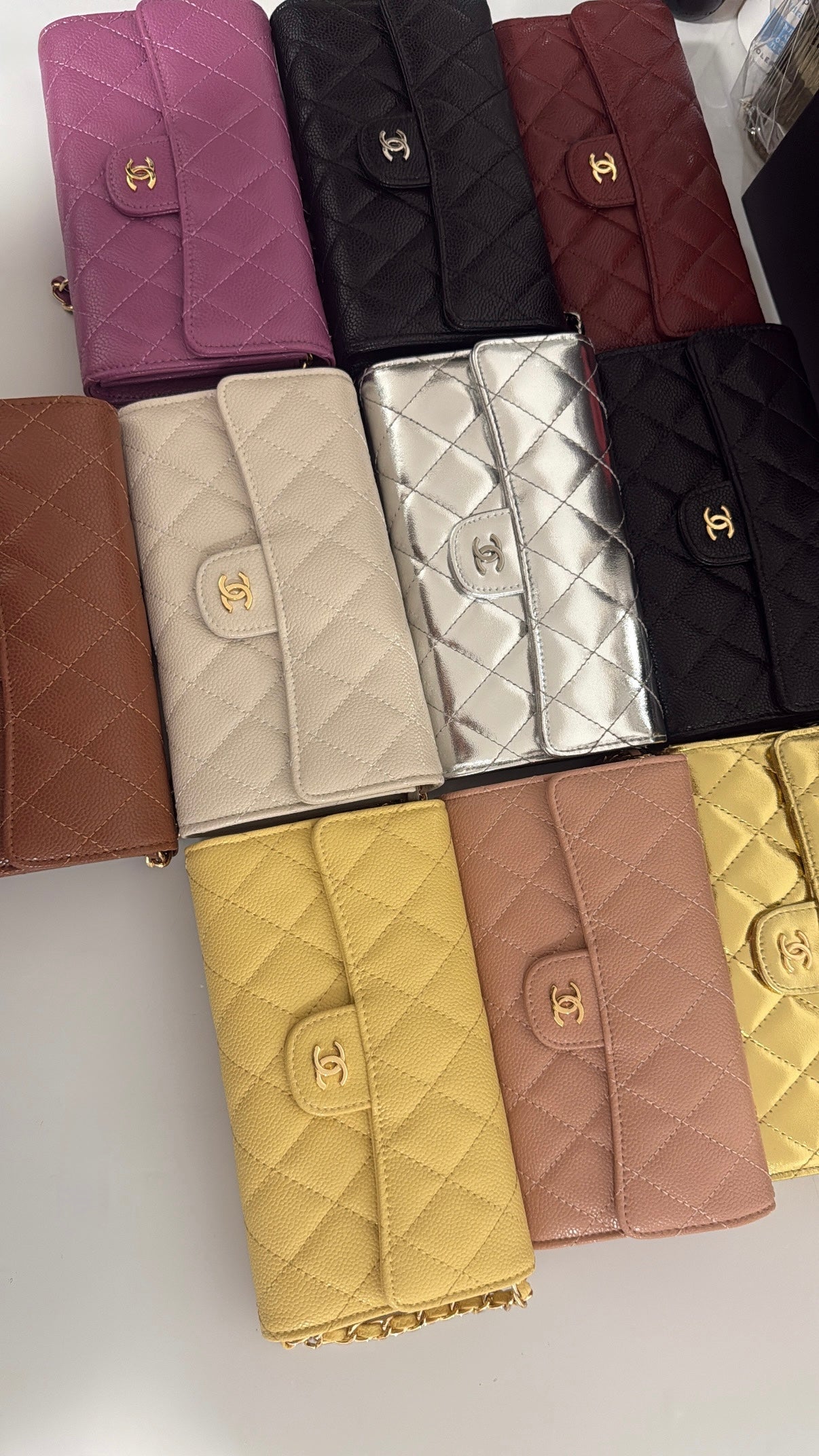 Sac medium argenté cc