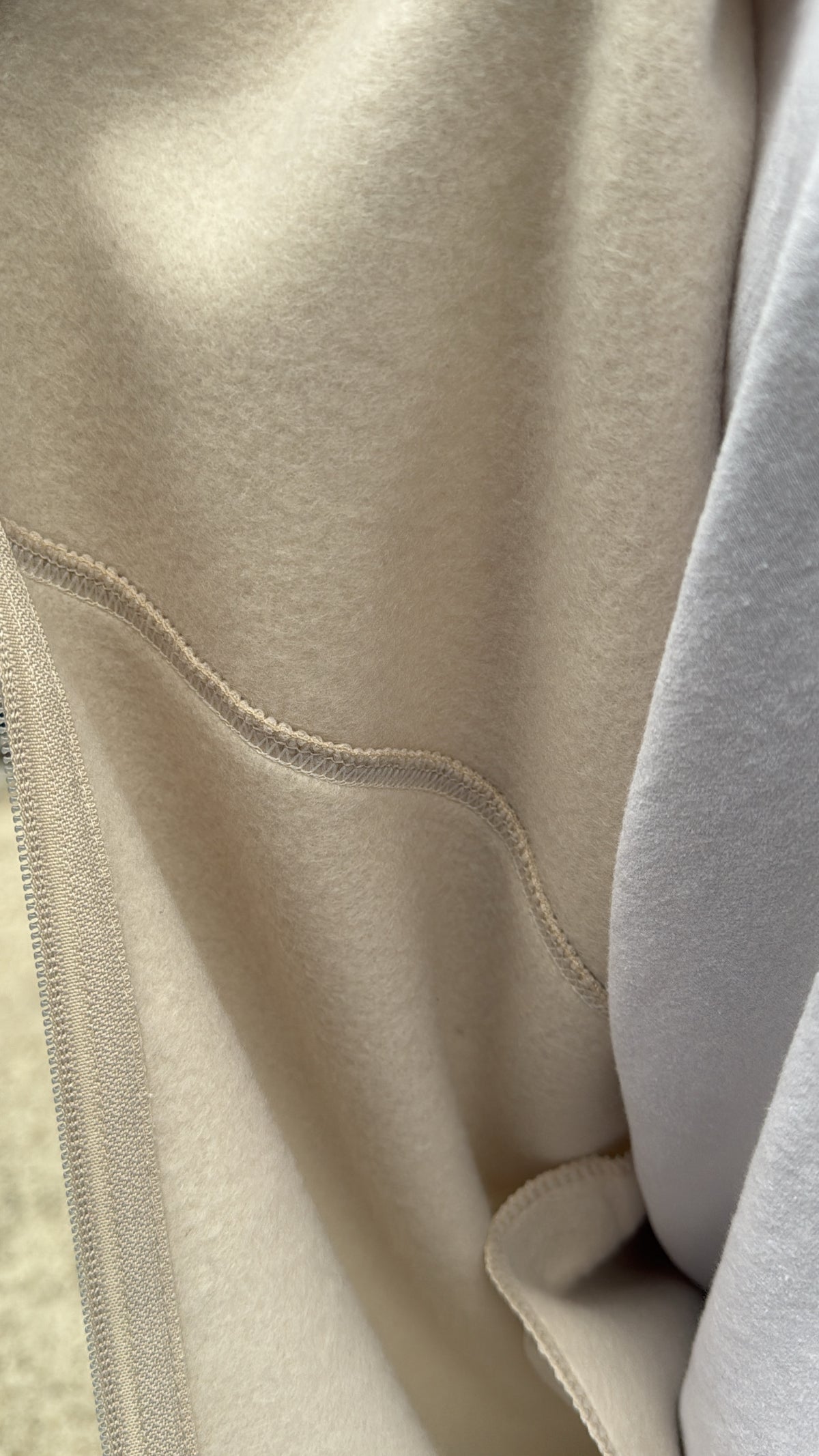 Ensemble crème molletonné