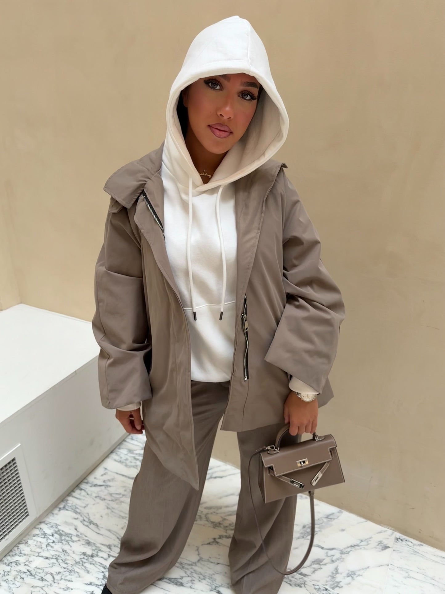 Trench taupe