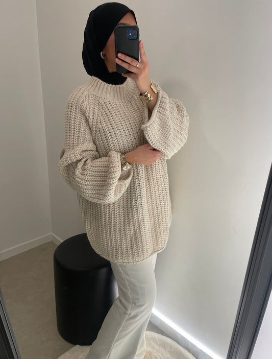 Pull oversize mastour beige