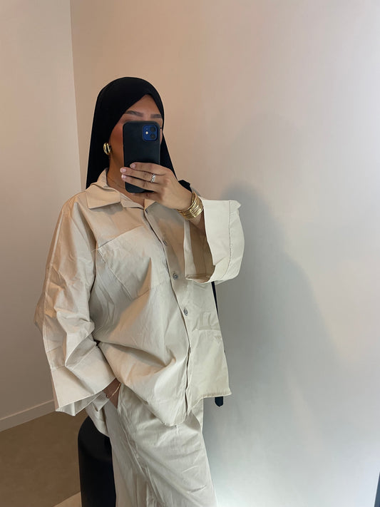 Ensemble chemise BEIGE