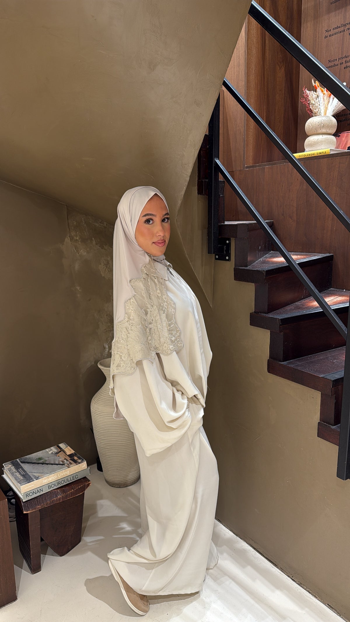 Ensemble blanc oversize