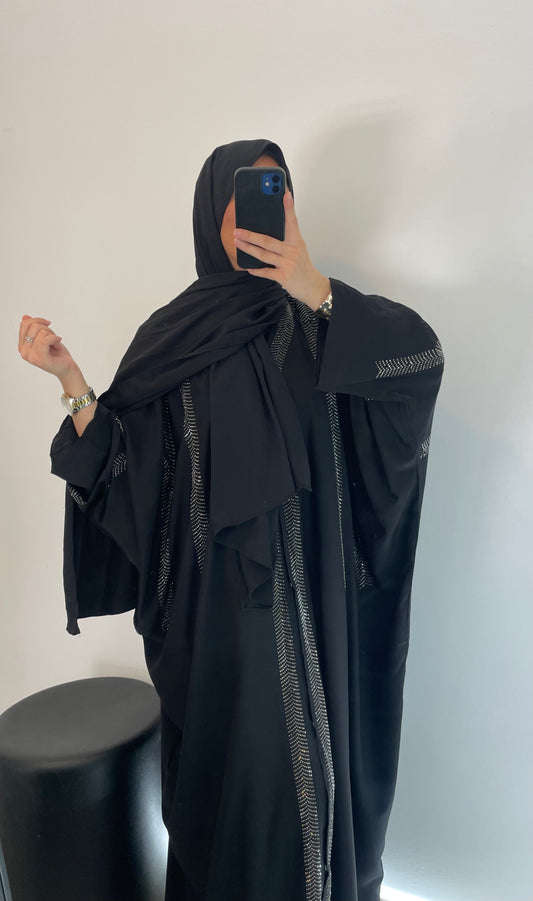 Abaya strass + voile
