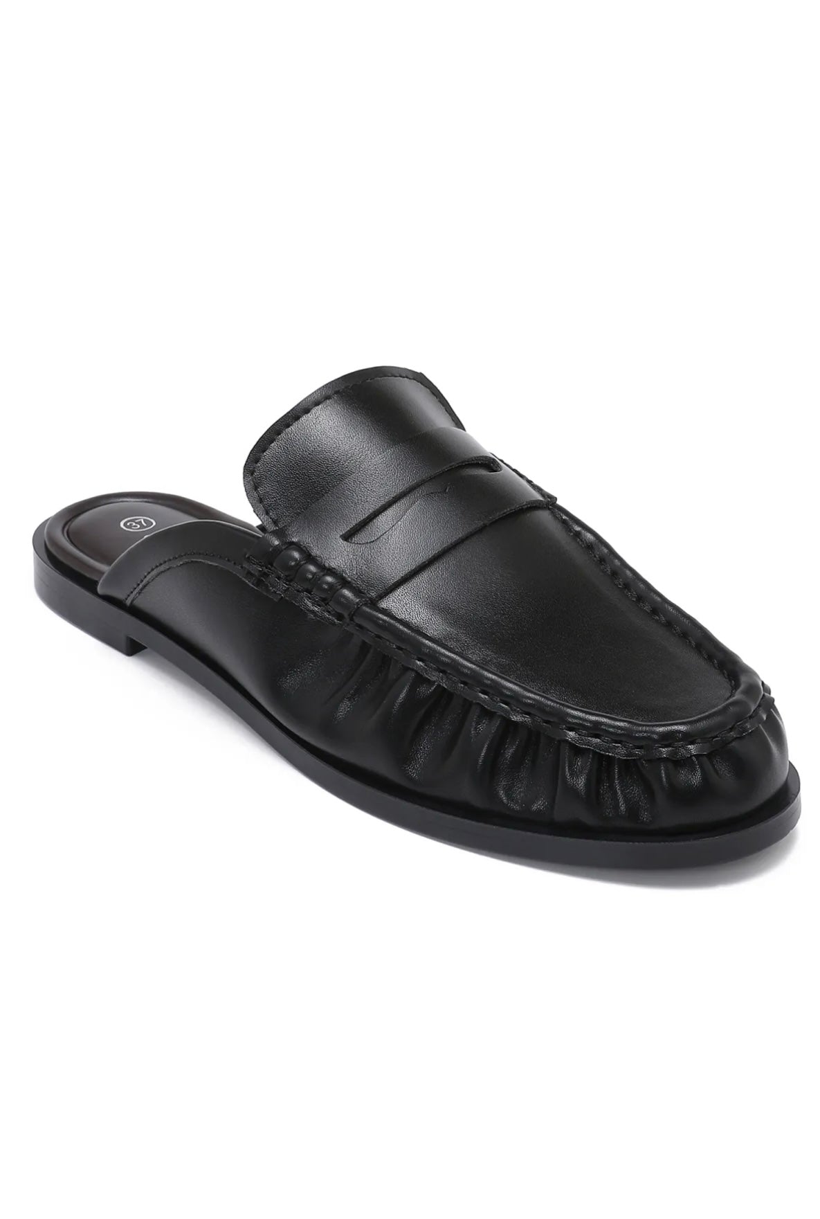 Mocassin ouvert noir
