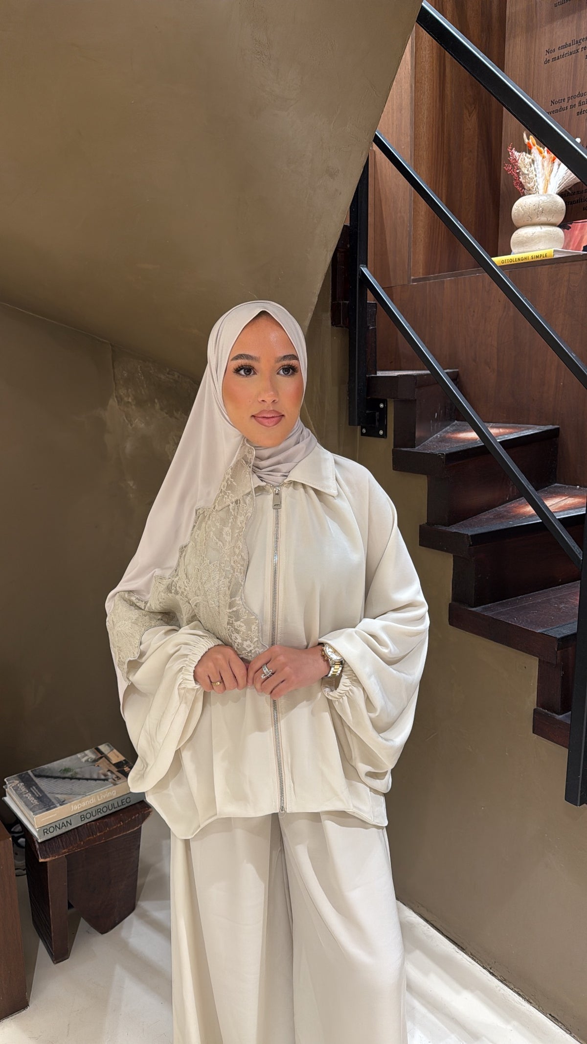 Ensemble blanc oversize