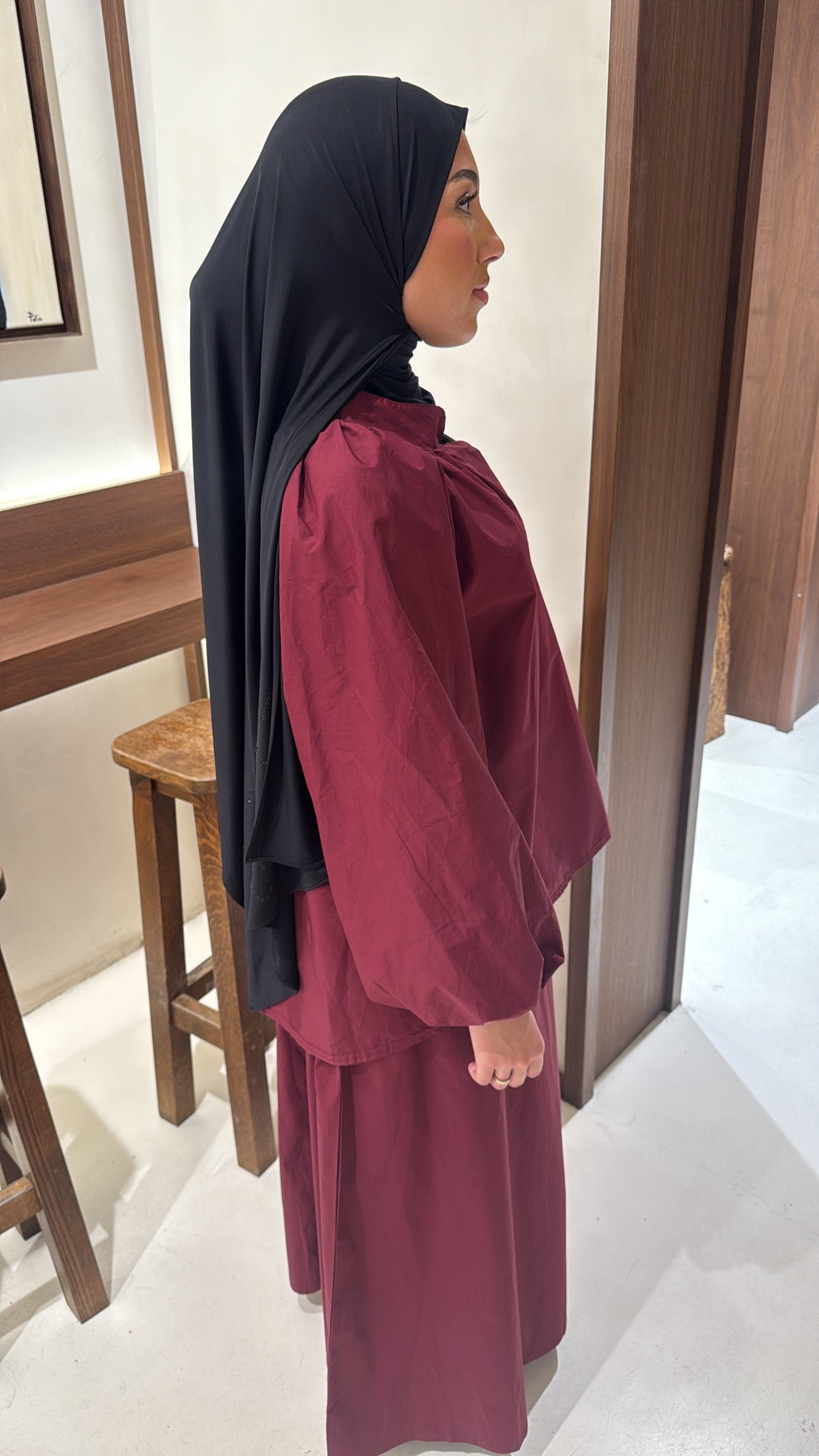 Ensemble jupe bordeaux
