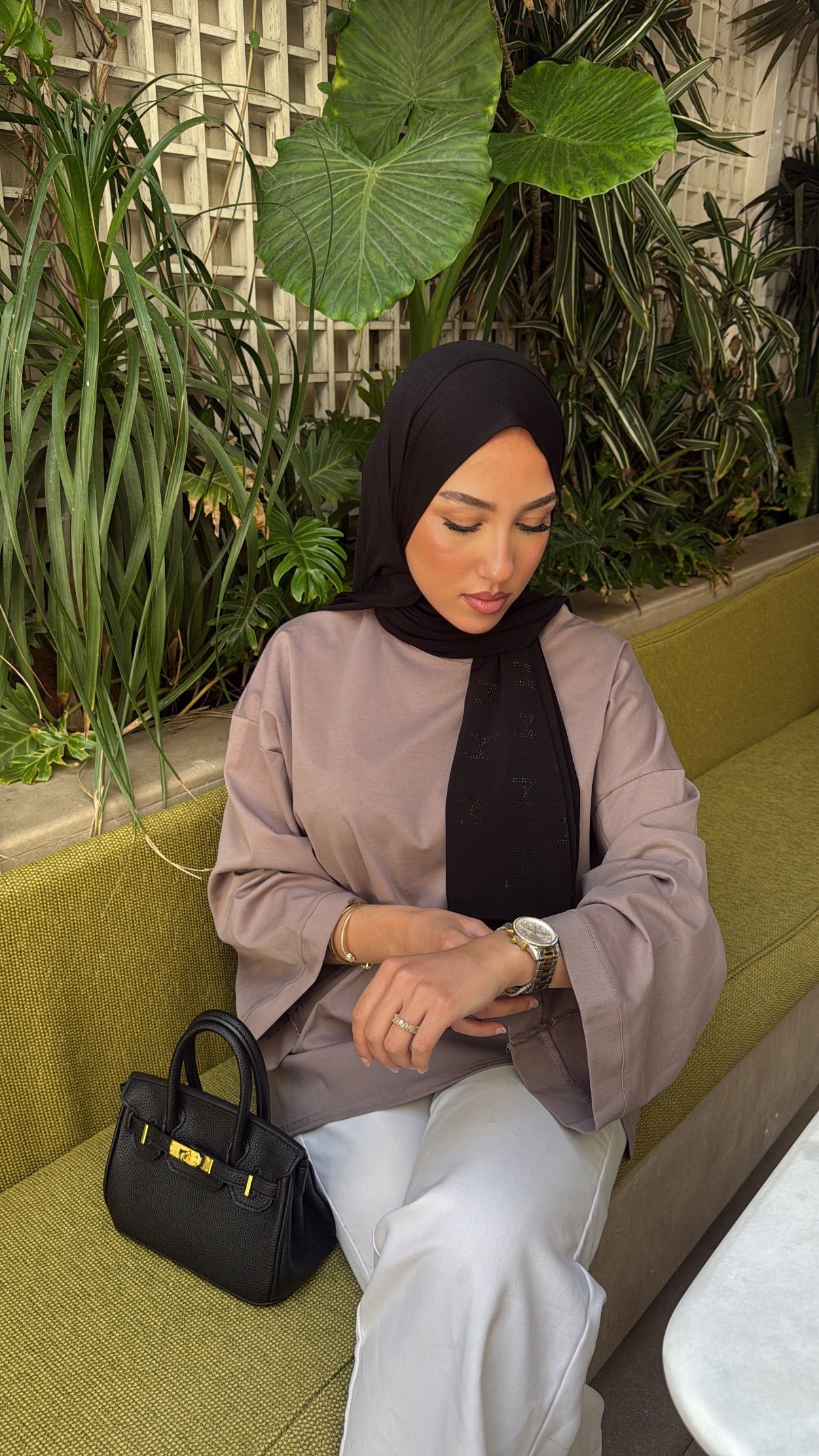 Tee shirt oversize taupe