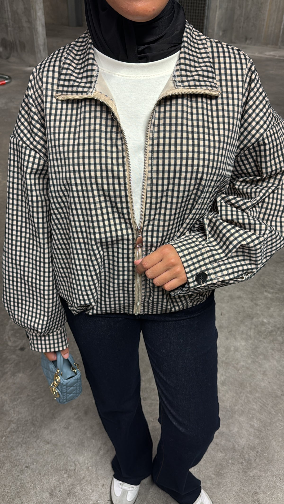 Veste à carreaux
