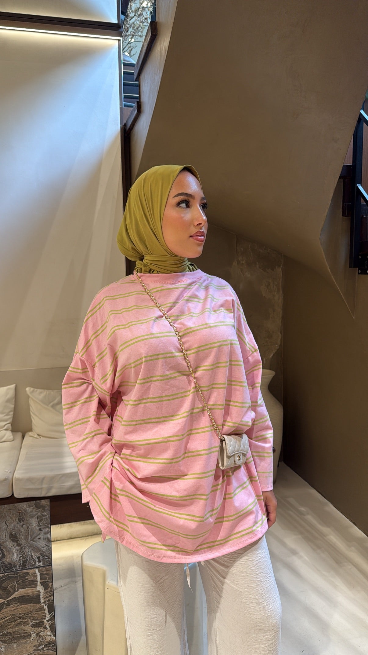 Tee shirt oversize rose