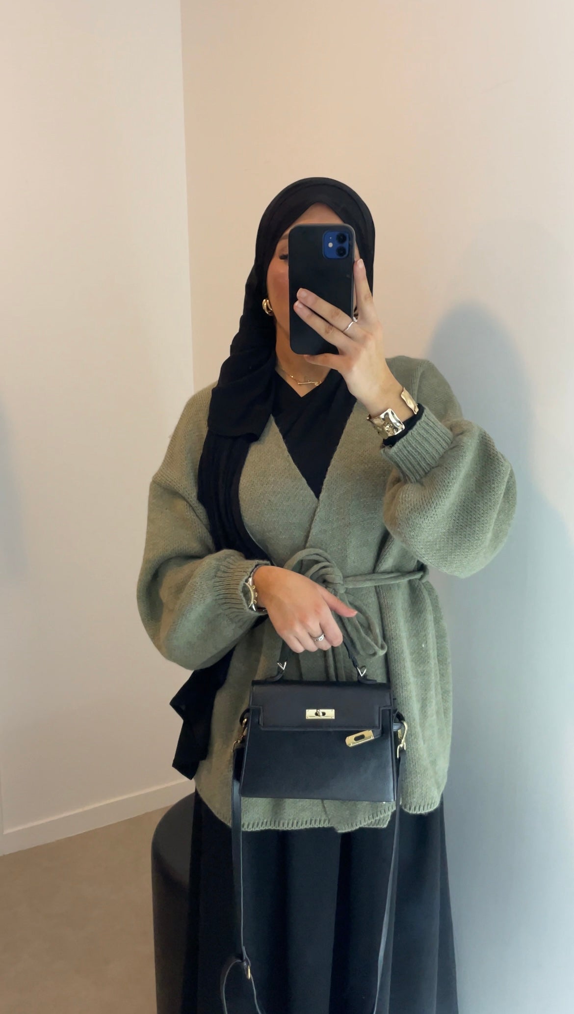Gilet cache cœur vert