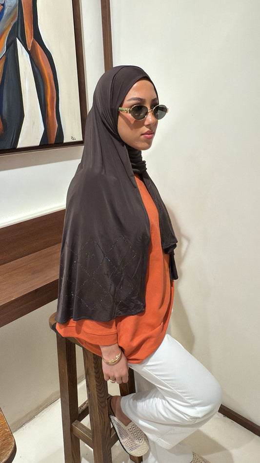 Hijab M marron