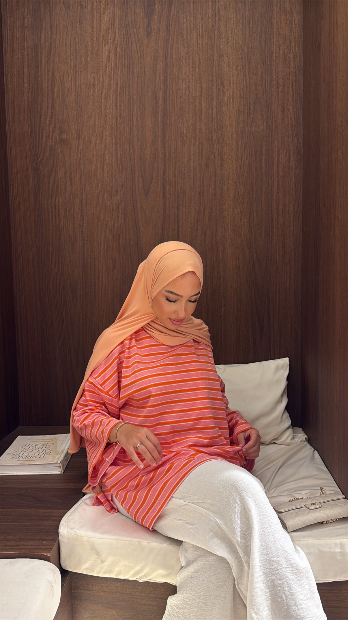 Tee shirt oversize orange