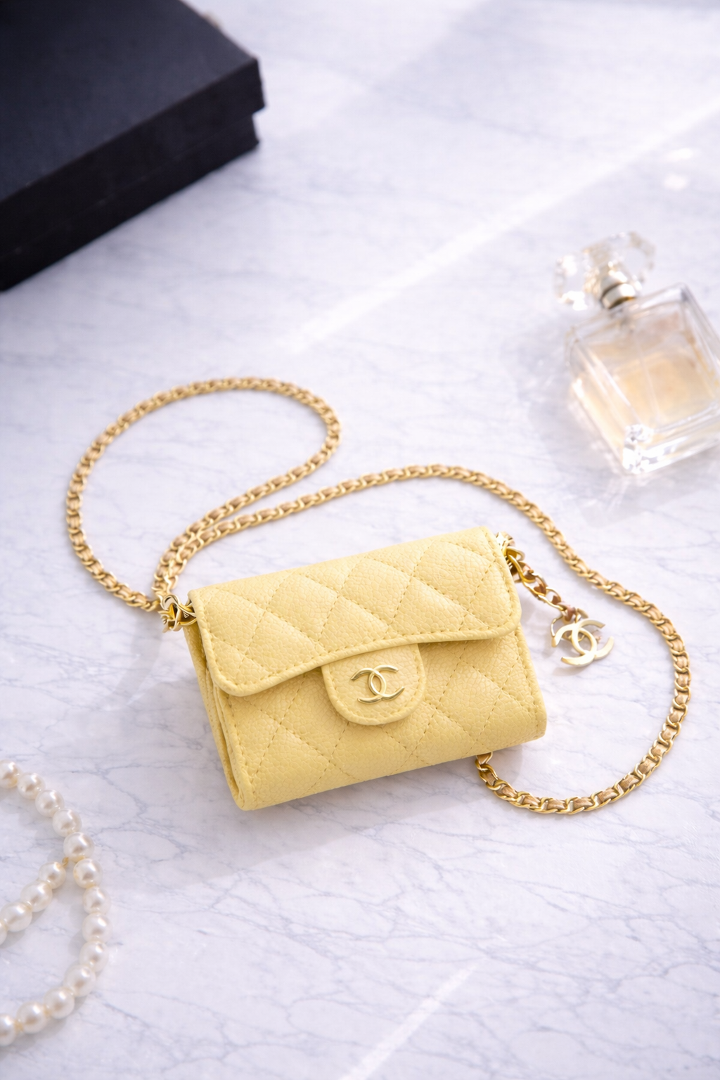 Mini sac cc jaune