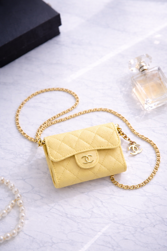 Mini sac cc jaune